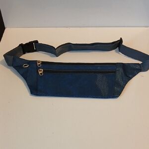 Blue Men's Waist Bag